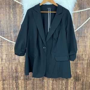 torrid | Black Three Quarter Sleeve Blazer 2X